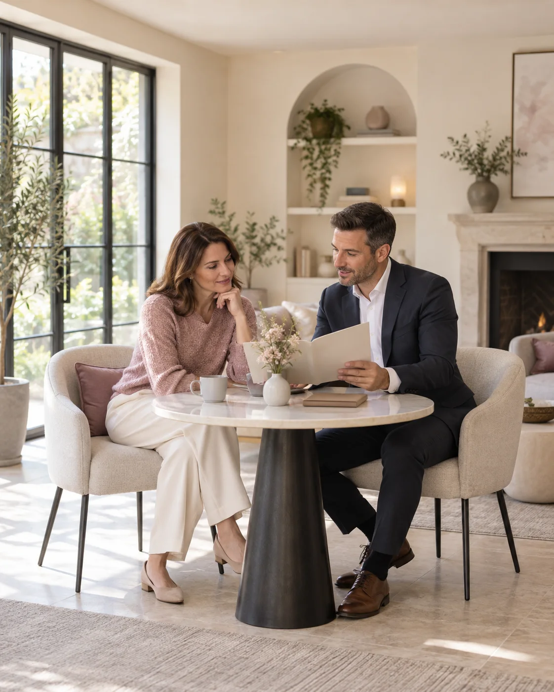 Illustrative conversation about financial plans